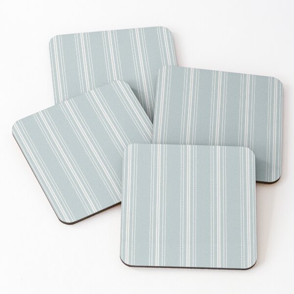 Item preview, Soft Smoke Blue and White Vertical Stripes designed and sold by KelseyNY.