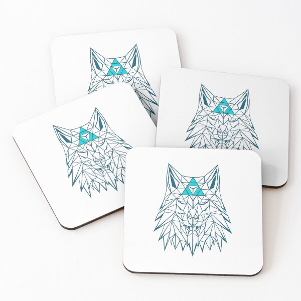 Item preview, Geometric Wolf Line Art Spiritual Design designed and sold by ART-J-JAKE Wear.