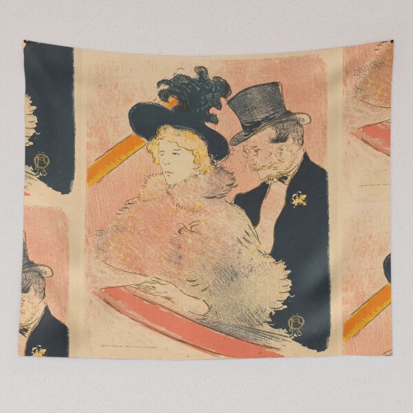 Item preview, At the Concert Au Concert by Henri de Toulouse-Lautrec | Belle Époque Paris Theatre Poster designed and sold by artofuniverse.