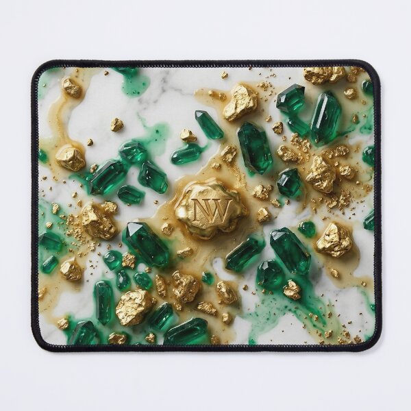 Item preview, Emerald & Gold Micro-Dust // Nafas Wing Liquid Obsidian designed and sold by Nafas Wing.