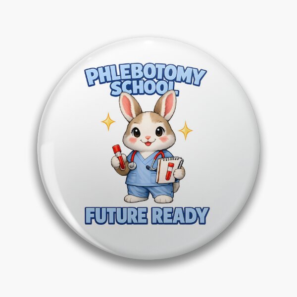 Item preview, Cute Bunny Phlebotomist Clock Design – Future Ready Phlebotomy School Student Gift for National Phlebotomist Recognition Week designed and sold by ClinicalHubs.