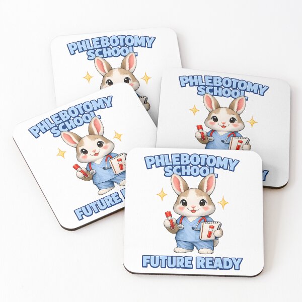 Item preview, Cute Bunny Phlebotomist Clock Design – Future Ready Phlebotomy School Student Gift for National Phlebotomist Recognition Week designed and sold by ClinicalHubs.