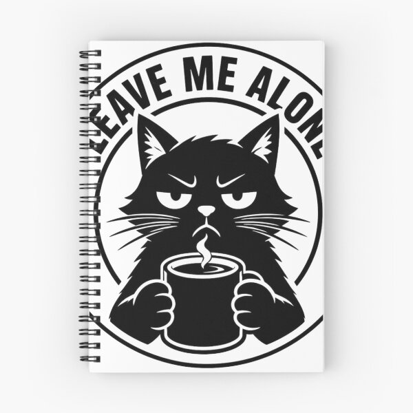 Item preview, Leave Me Alone Introvert Black Cat designed and sold by Zenvique Art.