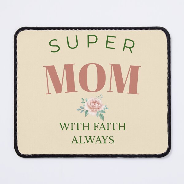 Item preview, Super Mom Faith Floral Typography designed and sold by DesignlyGrace.