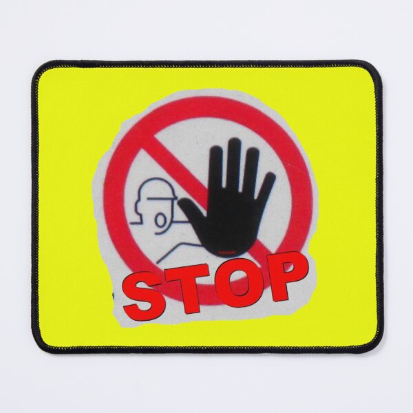 Item preview, Warning sign with hand and STOP designed and sold by ZoffArt-Shop.