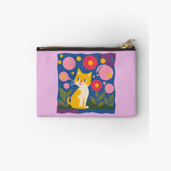 Item preview, Retro Floral Cat Garden designed and sold by mellow-koko.