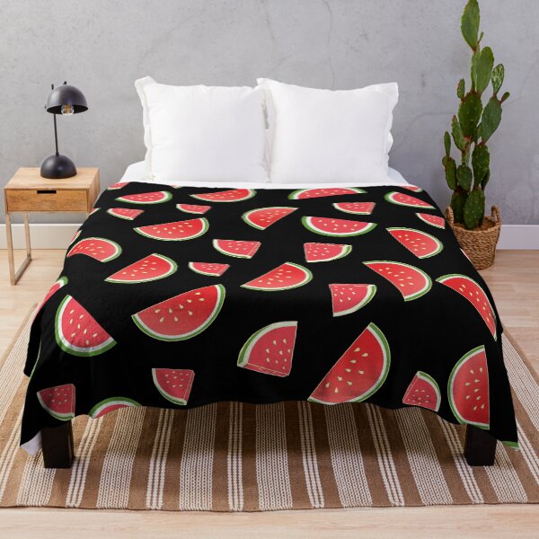 Item preview, Watermelon Slice Pattern on Black designed and sold by ArtDesignRemix.