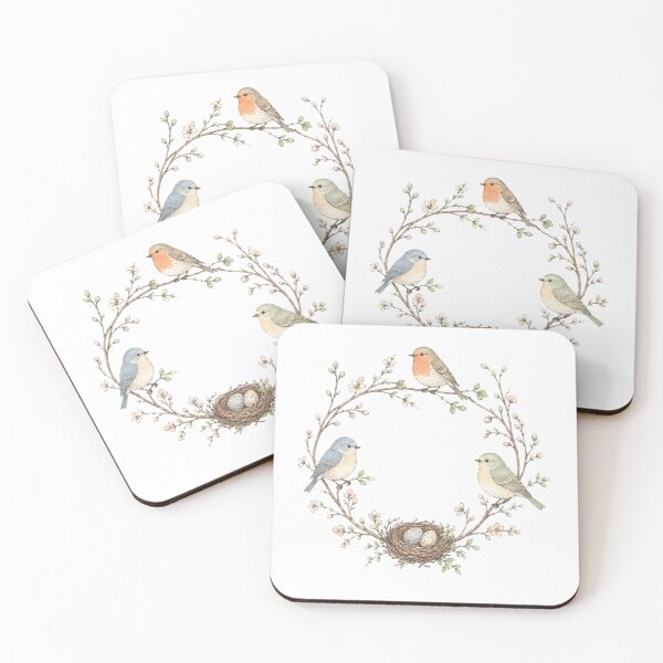 Item preview, Spring Bird Nest Wreath designed and sold by GenesixDesign.
