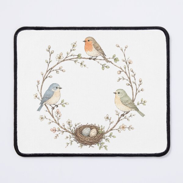Item preview, Spring Bird Nest Wreath designed and sold by GenesixDesign.