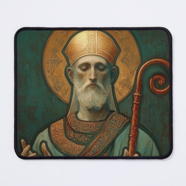 Item preview, Saint Anselm of Canterbury designed and sold by SanctifiedSouls.