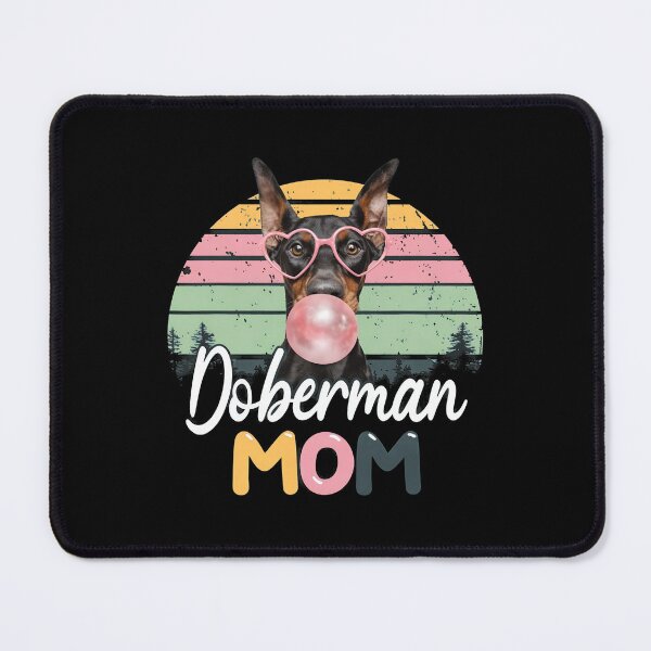 Item preview, Doberman MOM Bubble Gum Retro Sunset Dog designed and sold by OlyvieArt.