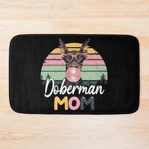 Item preview, Doberman MOM Bubble Gum Retro Sunset Dog designed and sold by OlyvieArt.