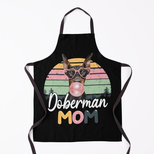 Item preview, Doberman MOM Bubble Gum Retro Sunset Dog designed and sold by OlyvieArt.