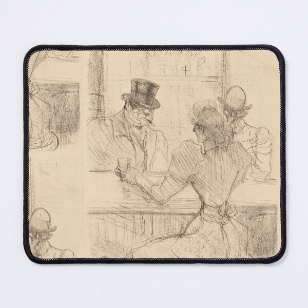 Item preview, At the Picton Bar Rue Scribe by Henri de Toulouse-Lautrec | Vintage Paris Café Bar Poster designed and sold by artofuniverse.
