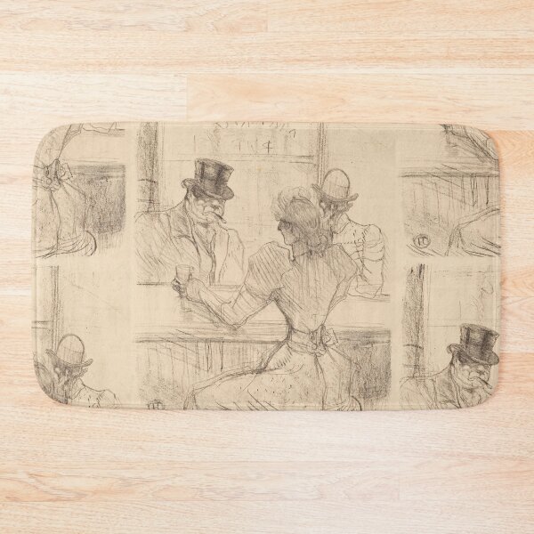 Item preview, At the Picton Bar Rue Scribe by Henri de Toulouse-Lautrec | Vintage Paris Café Bar Poster designed and sold by artofuniverse.