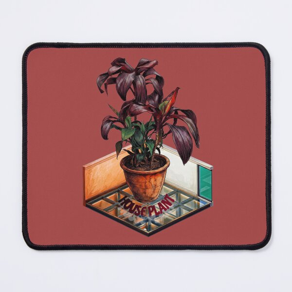 Item preview, Retro Houseplant – Burgundy & Glass Isometric Aesthetic designed and sold by mackyartsstudio.
