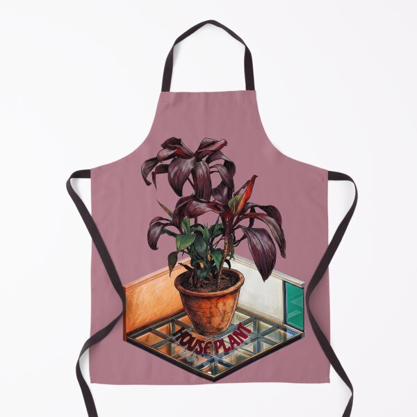 Item preview,  Retro Houseplant – Burgundy & Glass Isometric Aesthetic designed and sold by mackyartsstudio.