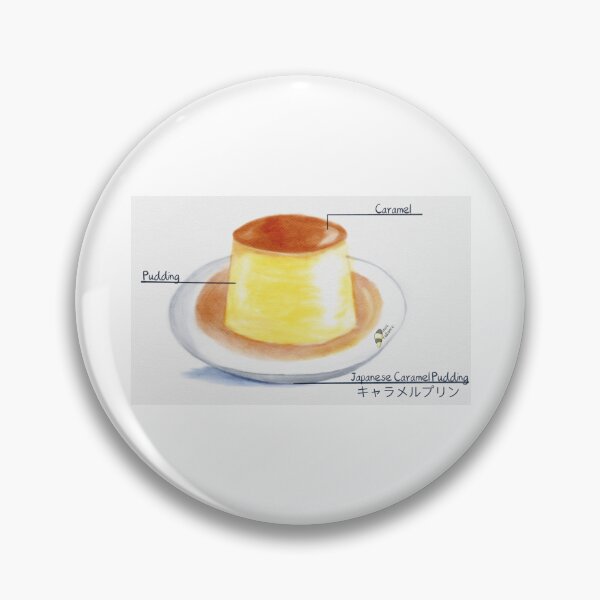 Item preview, Japanese Caramel Pudding – A Cozy Dessert Illustration designed and sold by MiniRadiance.