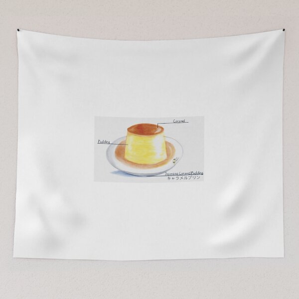 Item preview, Japanese Caramel Pudding – A Cozy Dessert Illustration designed and sold by MiniRadiance.
