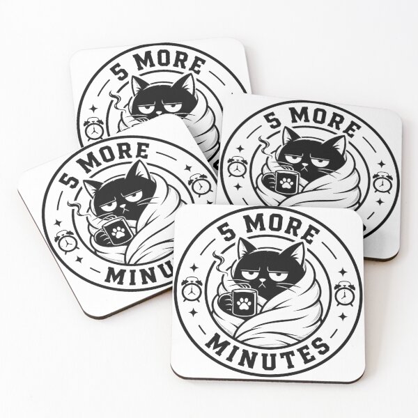 Item preview, 5 More Minutes Bedtime Grumpy Cat designed and sold by Zenvique Art.
