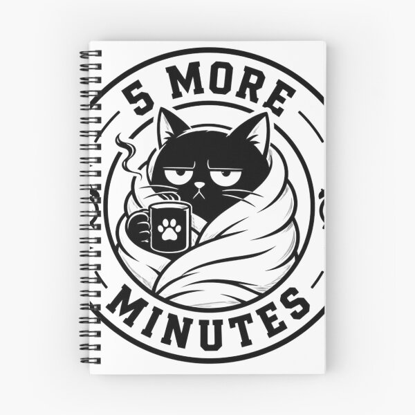 Item preview, 5 More Minutes Bedtime Grumpy Cat designed and sold by Zenvique Art.