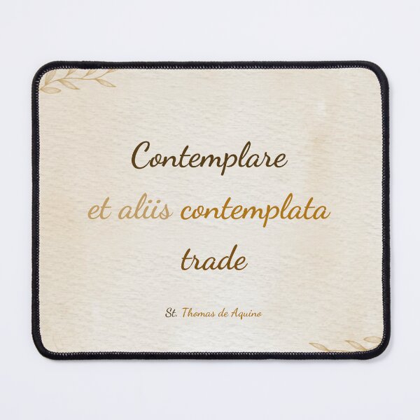 Item preview, Contemplate and Give to Others - St. Thomas Aquinas Saint Quote Art designed and sold by Très Joli Brothers.