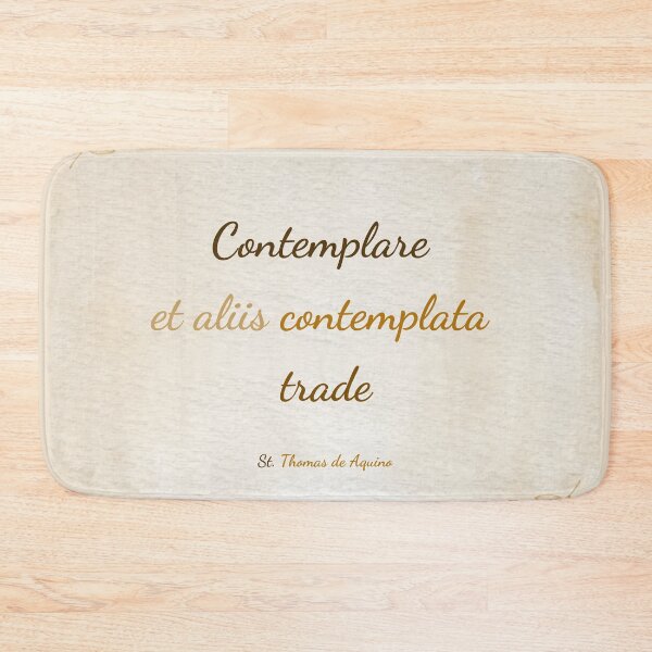 Item preview, Contemplate and Give to Others - St. Thomas Aquinas Saint Quote Art designed and sold by Très Joli Brothers.