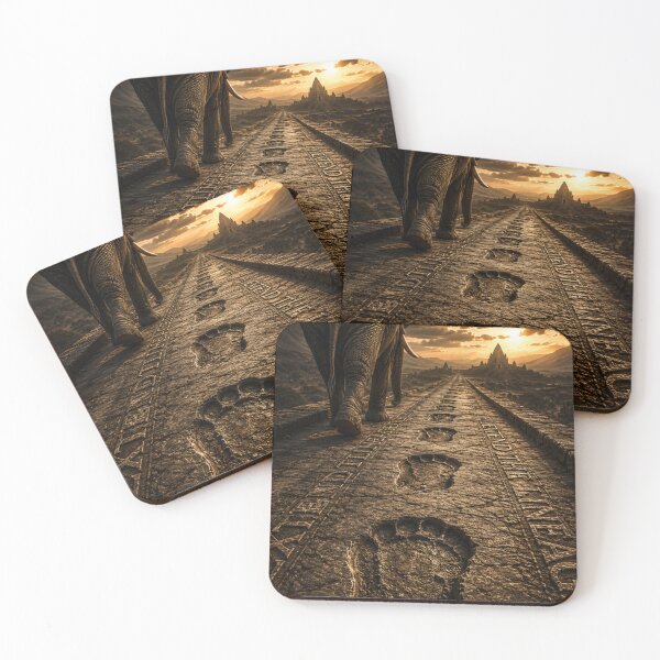 Item preview, Generational Founder Legacy Path Elephant Cinematic Realism Wall Art designed and sold by SavannaStrikes.