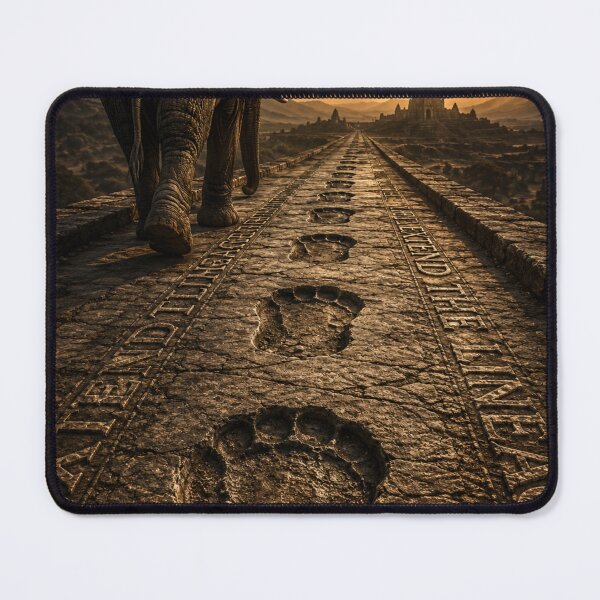 Item preview, Generational Founder Legacy Path Elephant Cinematic Realism Wall Art designed and sold by SavannaStrikes.