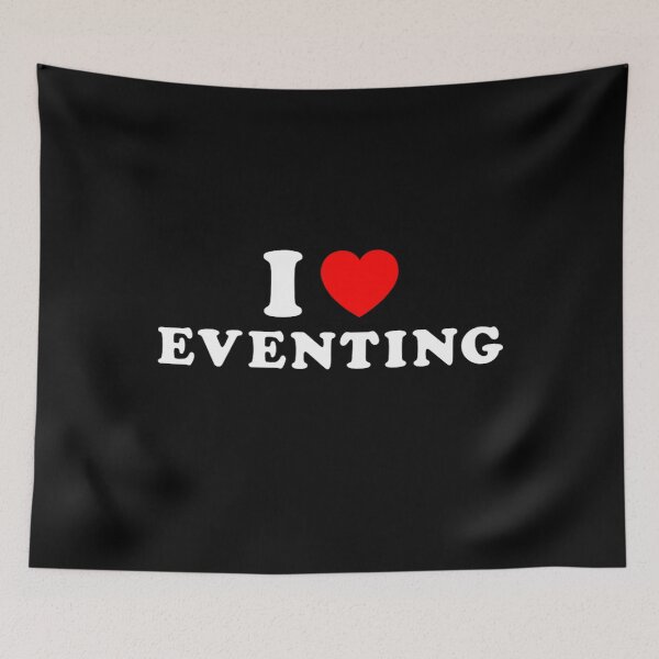 Item preview, I Love Eventing | Classic Equestrian Horse Riding Heart Design designed and sold by Alluka Brand.