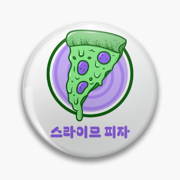 Item preview, Cartoon Slime Pizza Korean designed and sold by DJCartoonDesigns.