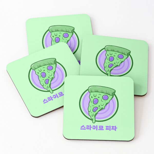 Item preview, Cartoon Slime Pizza Korean designed and sold by DJCartoonDesigns.