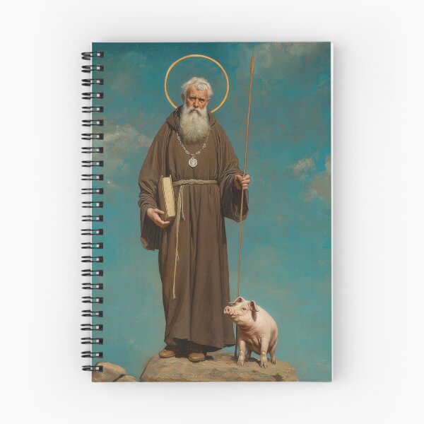 Item preview, Saint Anthony the Great designed and sold by SanctifiedSouls.