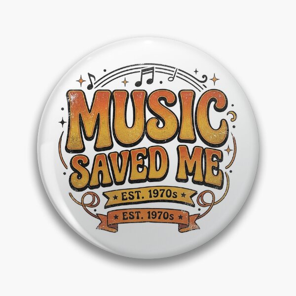 Item preview, Music Saved Me - Vintage 70s Retro Cassette Tape Design designed and sold by Style-InkPulse.
