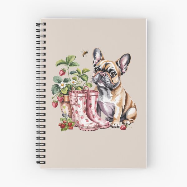 Item preview, French Bulldog Strawberry Garden Cottagecore | Cute Frenchie Rain Boots Bee Design | Dog Lover Gift designed and sold by Cute & Sassy Custom Gifting Boutiques.