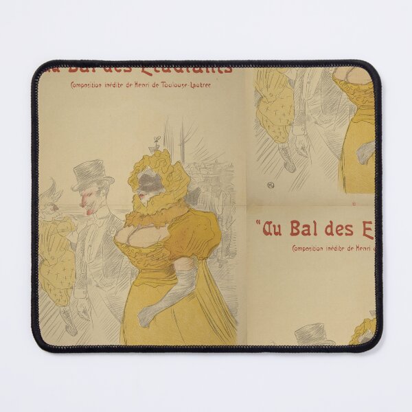Item preview, Au Bal Des Etudiants by Henri de Toulouse-Lautrec | Vintage Paris Poster Art Print designed and sold by artofuniverse.