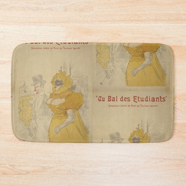 Item preview, Au Bal Des Etudiants by Henri de Toulouse-Lautrec | Vintage Paris Poster Art Print designed and sold by artofuniverse.