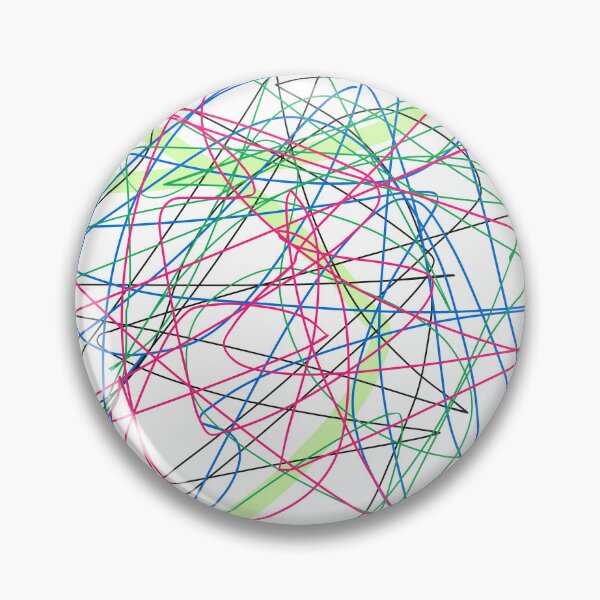 Item preview, Neon Chaos Abstract Scribble Art - Modern Colorful Graffiti Lines designed and sold by KostekArtShop.