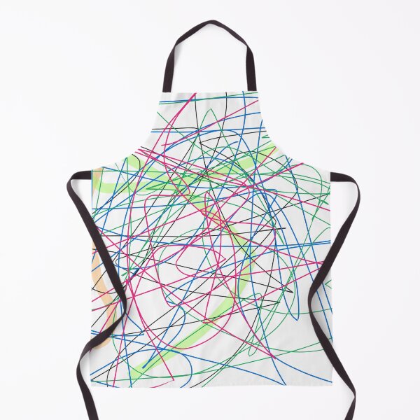 Item preview, Neon Chaos Abstract Scribble Art - Modern Colorful Graffiti Lines designed and sold by KostekArtShop.