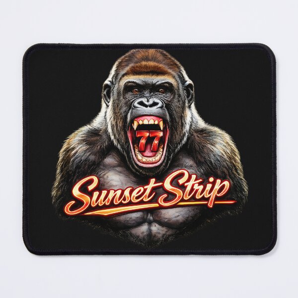 Item preview, 77 Sunset Strip Gorilla Logo – Aggressive Ape Streetwear Graphic for T-Shirts & Hoodies designed and sold by VG FASHION DESIGNS.