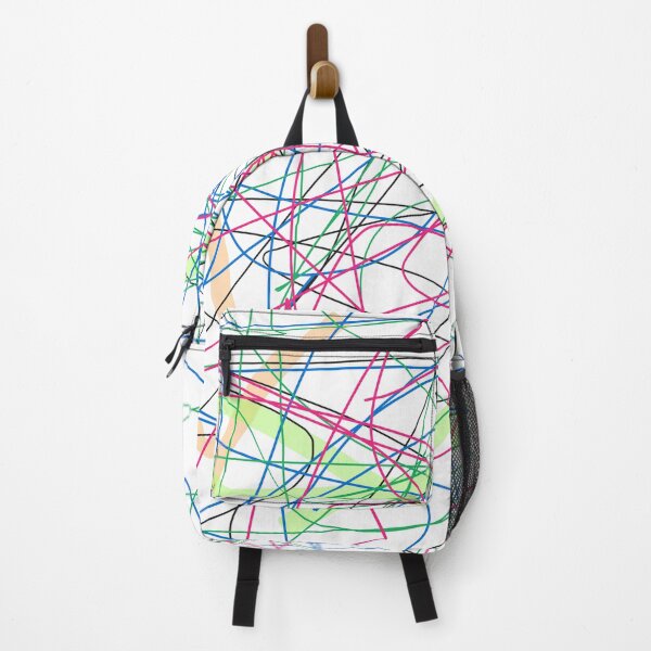Item preview, Neon Chaos Abstract Scribble Art - Modern Colorful Graffiti Lines designed and sold by KostekArtShop.