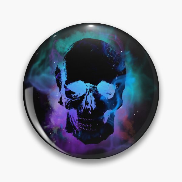 Item preview, Cosmic Neon Skull Dark Galaxy Aesthetic Design designed and sold by StyleBloomes.