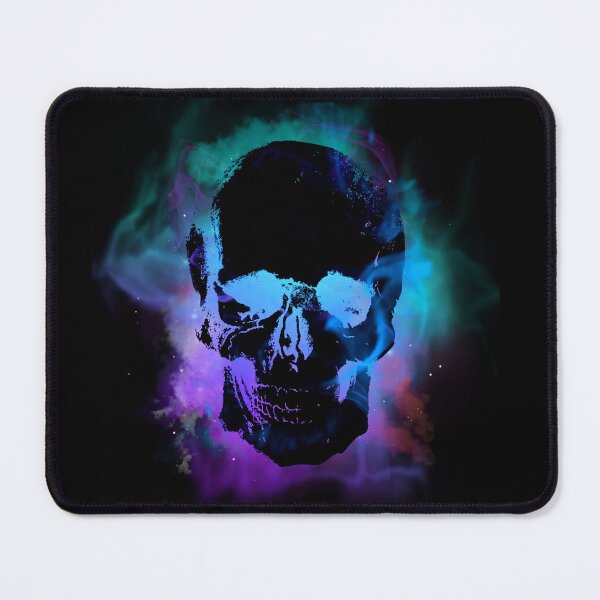 Item preview, Cosmic Neon Skull Dark Galaxy Aesthetic Design designed and sold by StyleBloomes.