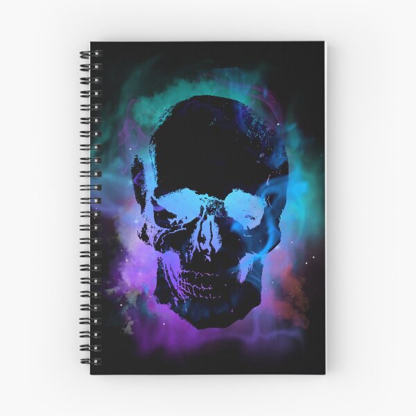 Item preview, Cosmic Neon Skull Dark Galaxy Aesthetic Design designed and sold by StyleBloomes.