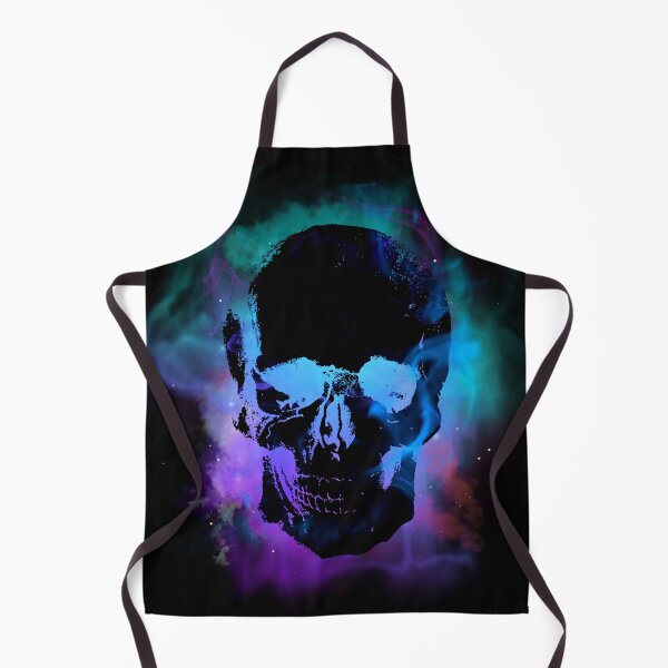 Item preview, Cosmic Neon Skull Dark Galaxy Aesthetic Design designed and sold by StyleBloomes.