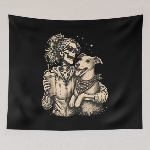 Item preview, Skeleton Dog Mom Life Iced Drink Vibez designed and sold by OlyvieArt.
