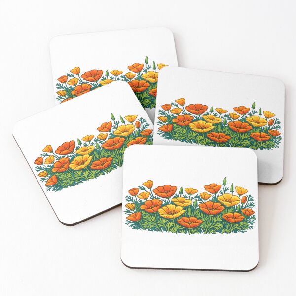 Item preview, California Poppies Orange Wildflower designed and sold by Byte-shirt.