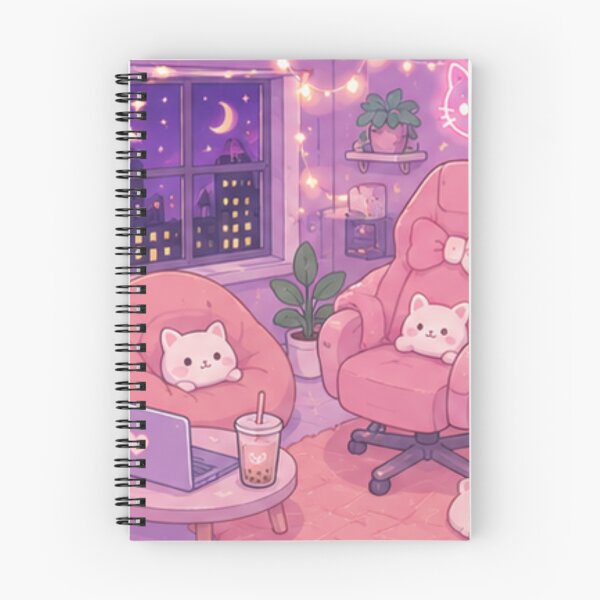 Item preview, Cozy Kawaii Gamer Room Night designed and sold by Christiana-Art.