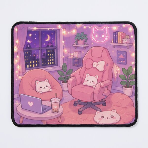 Item preview, Cozy Kawaii Gamer Room Night designed and sold by Christiana-Art.