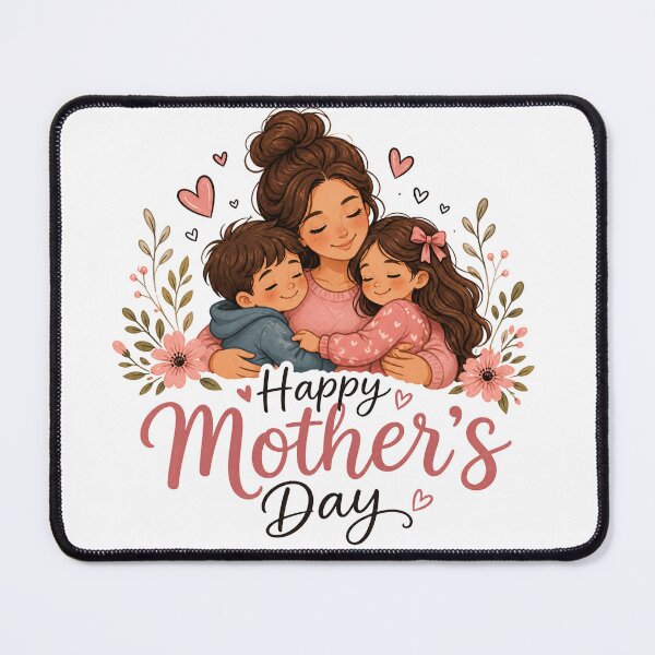 Item preview, Mother’s Day Sticker – Mom with Two Children Cute Family Love Design designed and sold by ֍ NishlaArts ֍.